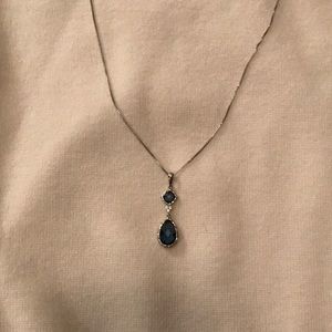 Sterling silver and London blue topaz